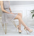 Elegant Peep Toe Platform High Heels Pumps for Women - Stylish Wedding Shoes with Stiletto Heels & Slingback Design Perfect for Brides and Special Occasions